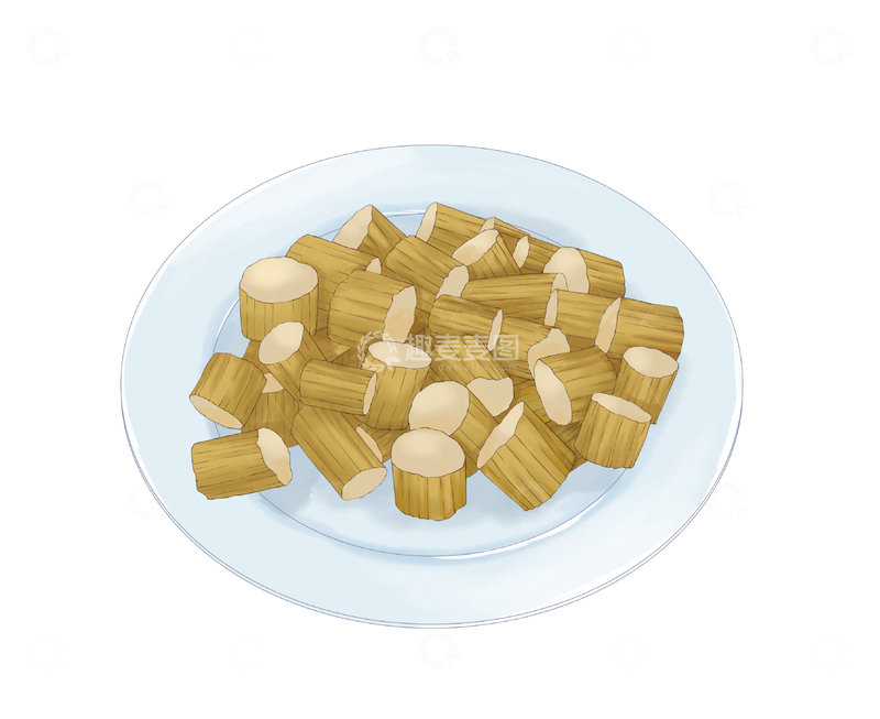 源文件下载【趣麦麦图】铁皮石斛插画草药