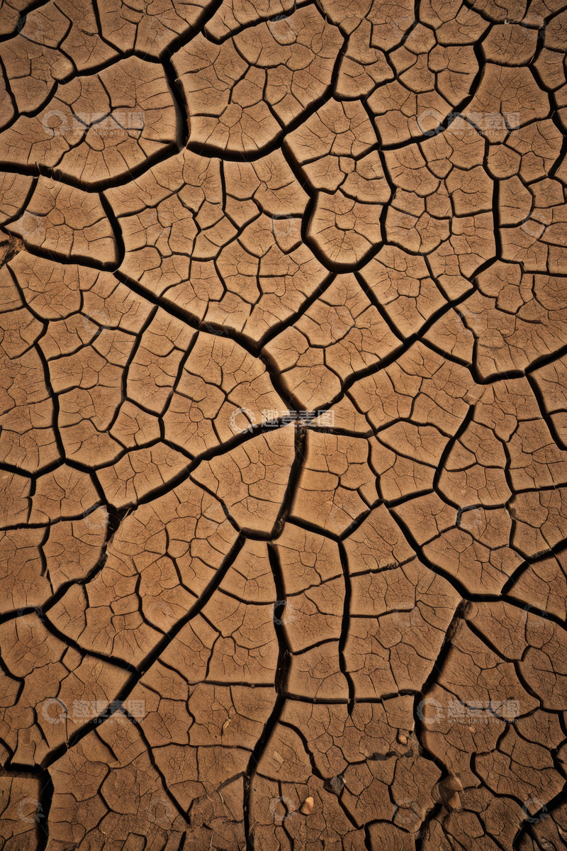高清大图下载【趣麦麦图】干裂的土地纹理特写