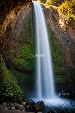 自然景观瀑布特写