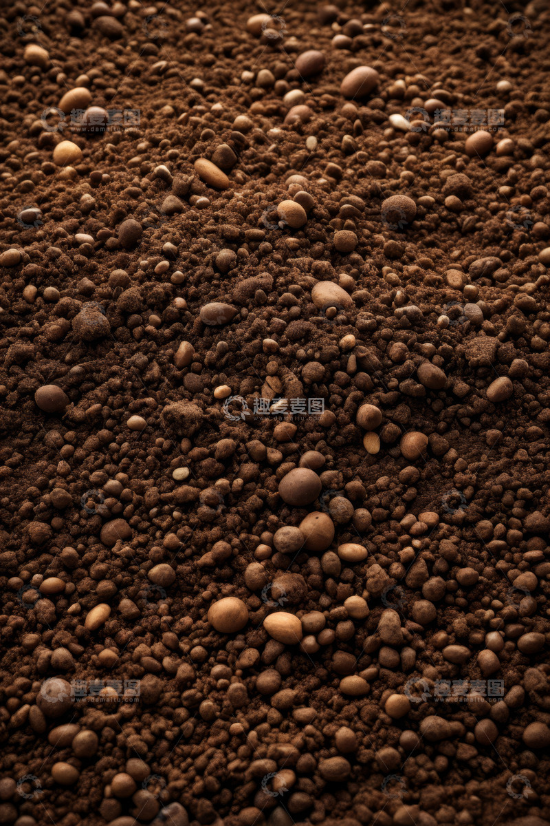 高清大图下载【趣麦麦图】特写肥沃土壤及碎石