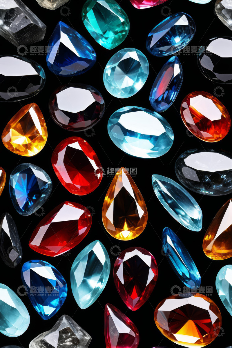 高清大图下载【趣麦麦图】多彩宝石特写