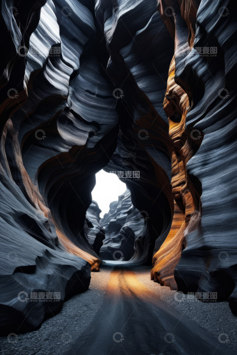 高清大图下载【趣麦麦图】峡谷砂岩自然风光景象