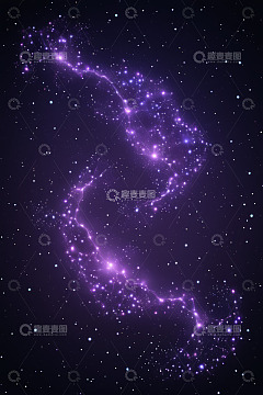 紫色星云星空背景