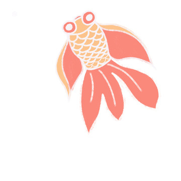 简约金鱼风筝图案