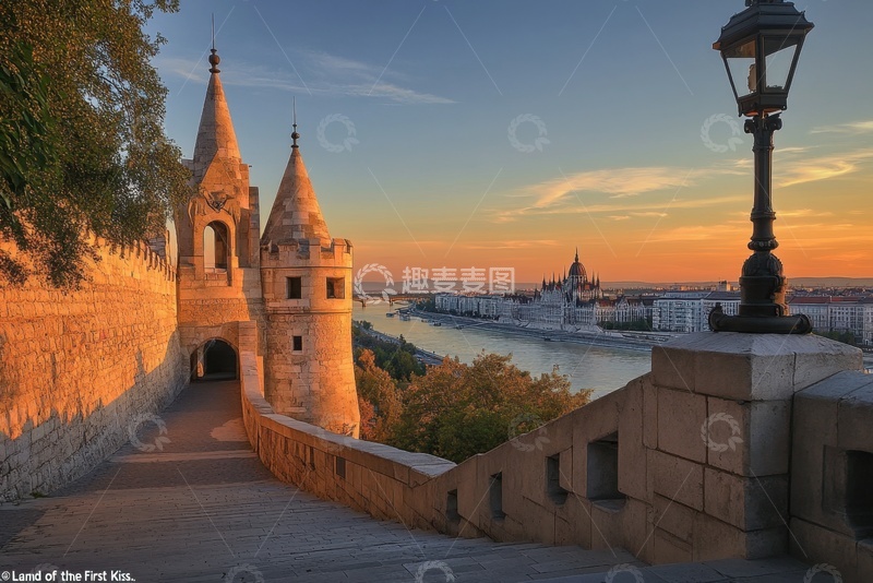 高清大图下载【趣麦麦图】黄昏下的城堡