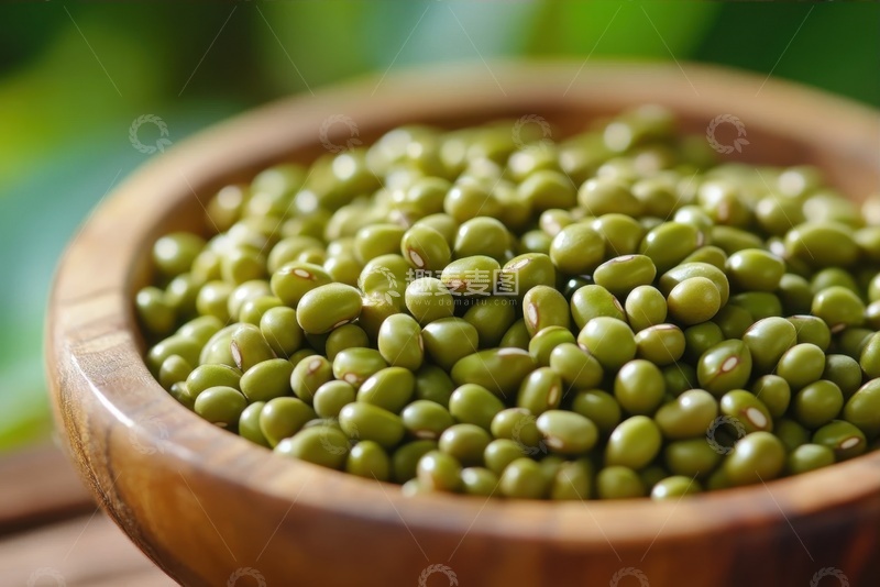 高清大图下载【趣麦麦图】一碗绿豆特写摄影