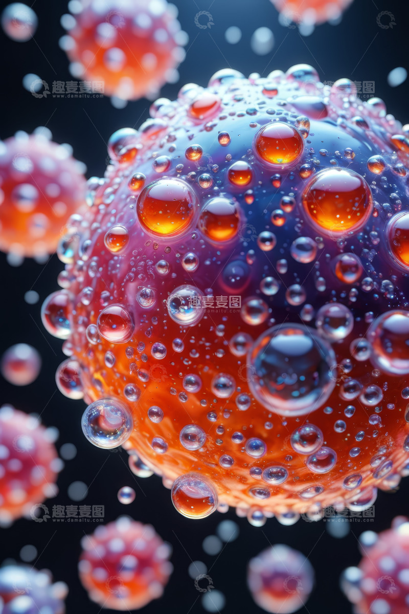 高清大图下载【趣麦麦图】微观细胞特写素材