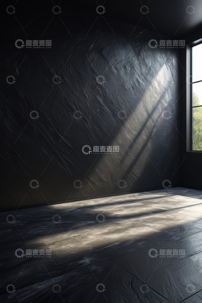 室内房间阳光照射光影效果