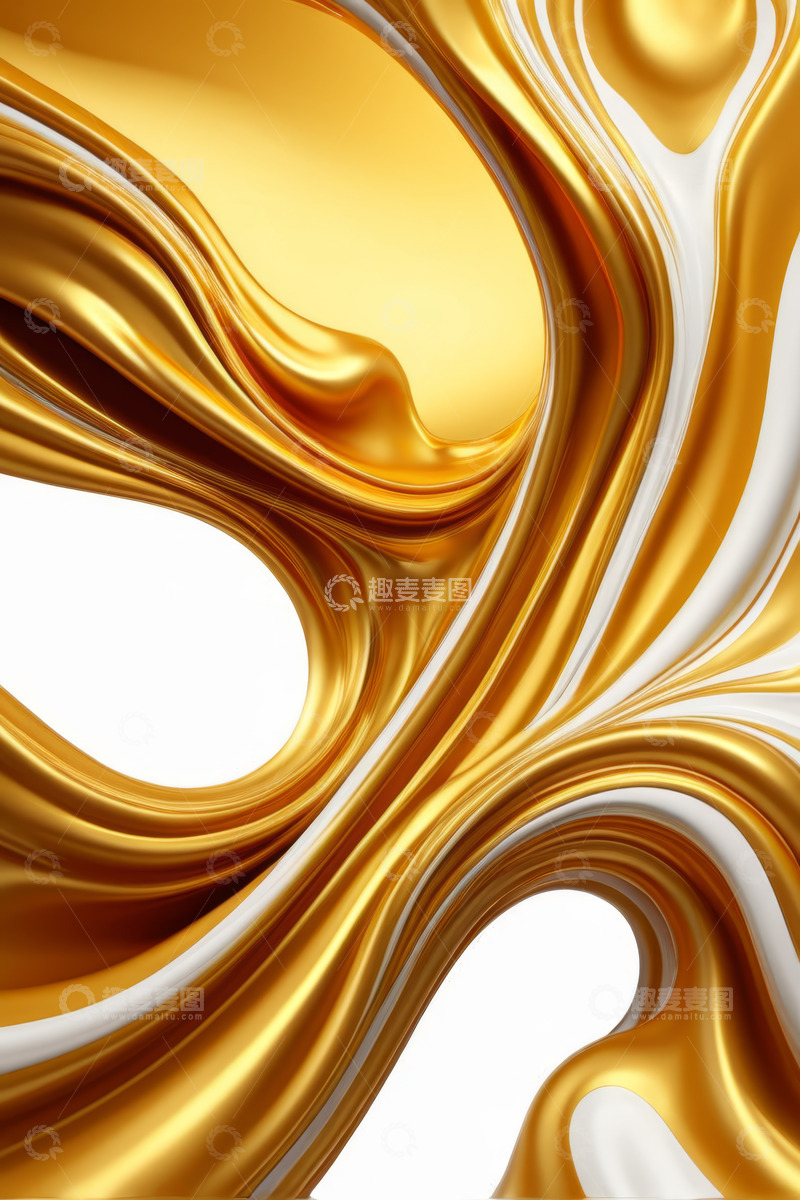 高清大图下载【趣麦麦图】金色抽象纹理背景素材