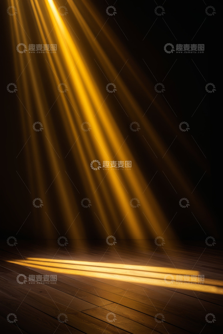 舞台聚光灯下的光影效果