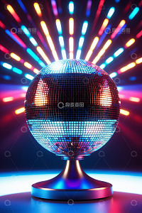 迪斯科球派对复古灯光素材