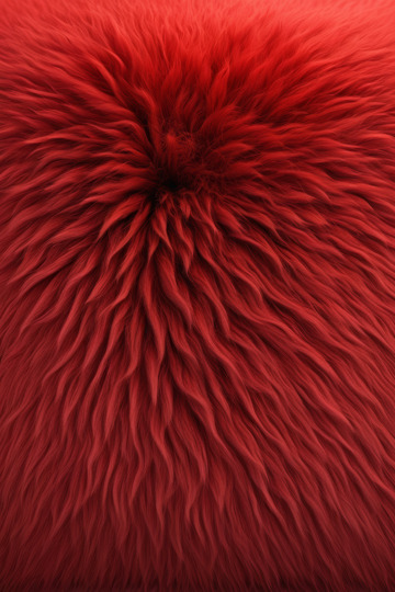 红色毛绒质感素材