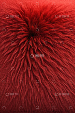 红色毛绒质感素材