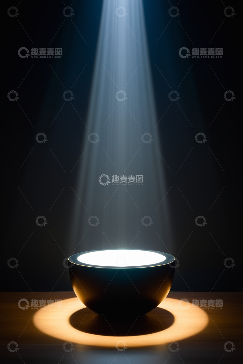 高清大图下载【趣麦麦图】聚光灯下的碗静物画面