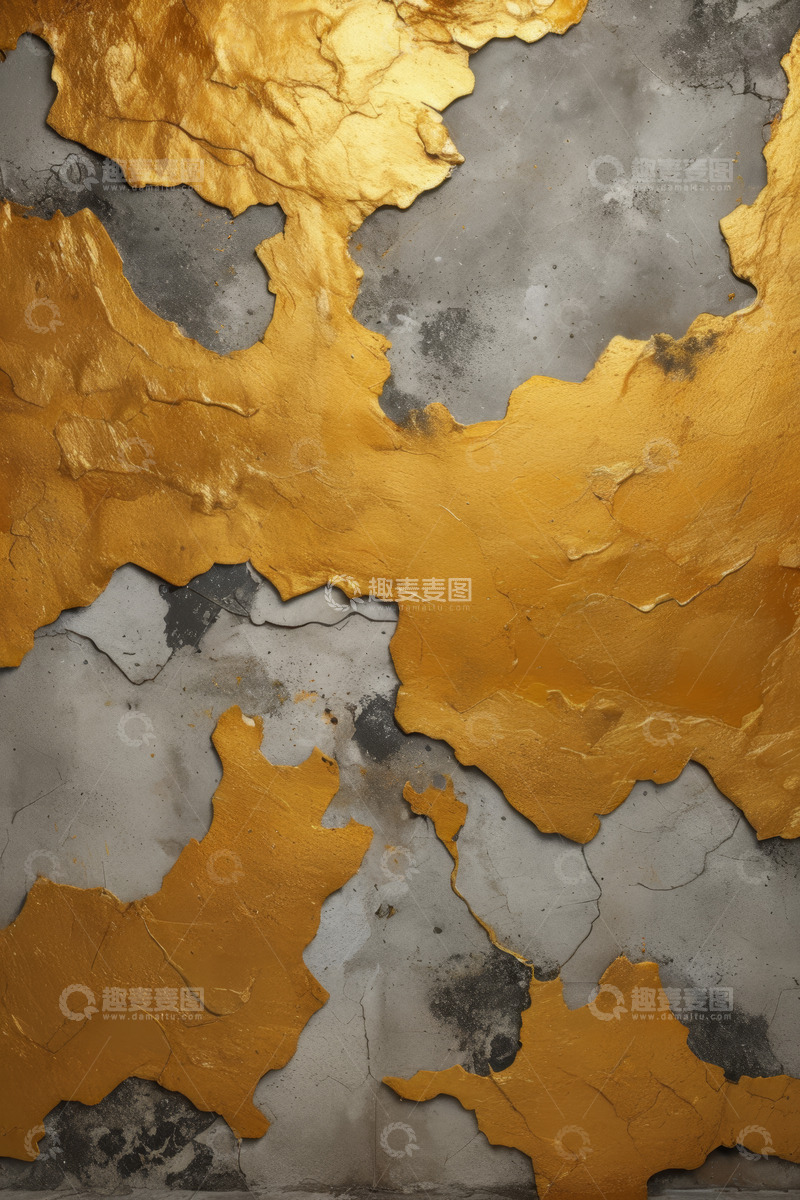 高清大图下载【趣麦麦图】金色纹理墙面背景素材