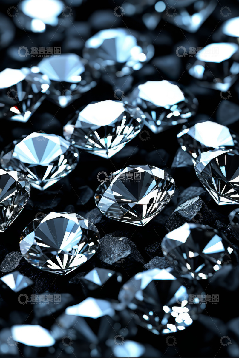 高清大图下载【趣麦麦图】璀璨钻石特写素材