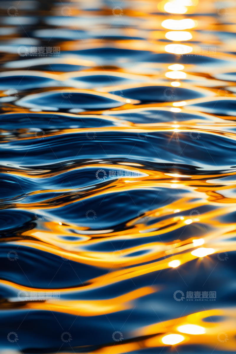 高清大图下载【趣麦麦图】水面上的阳光自然反射景象