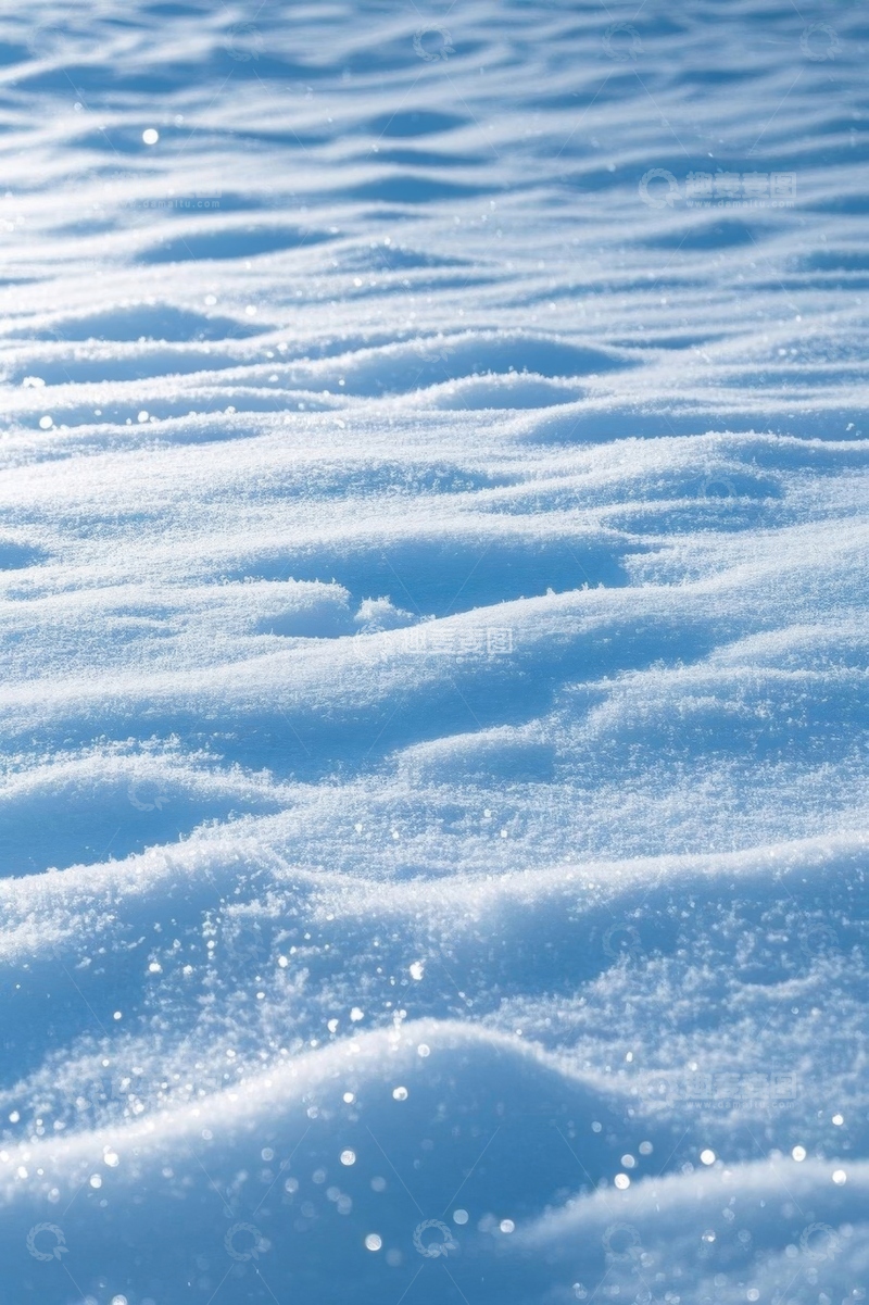 高清大图下载【趣麦麦图】冬日户外积雪场景
