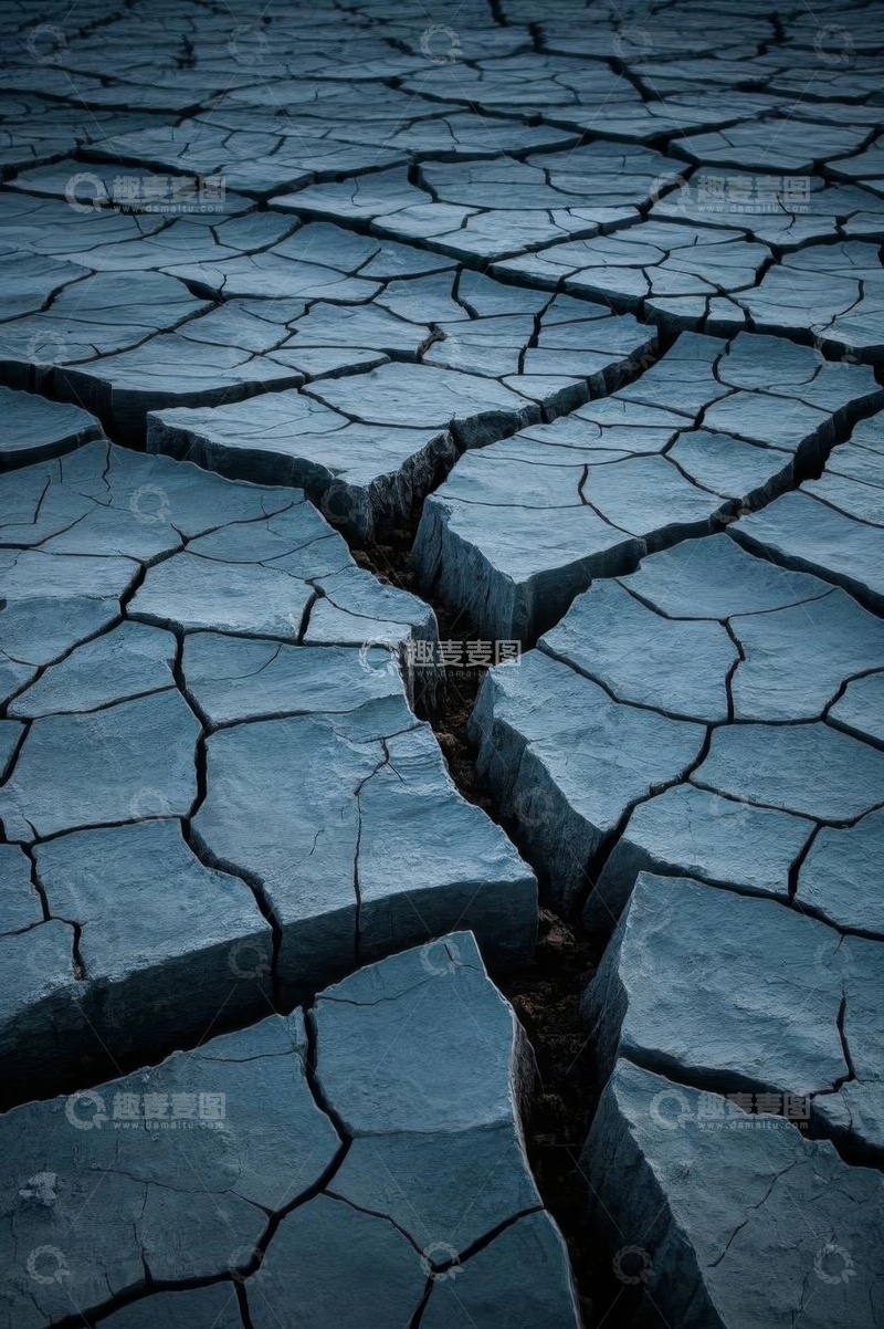 高清大图下载【趣麦麦图】干裂土地纹理特写
