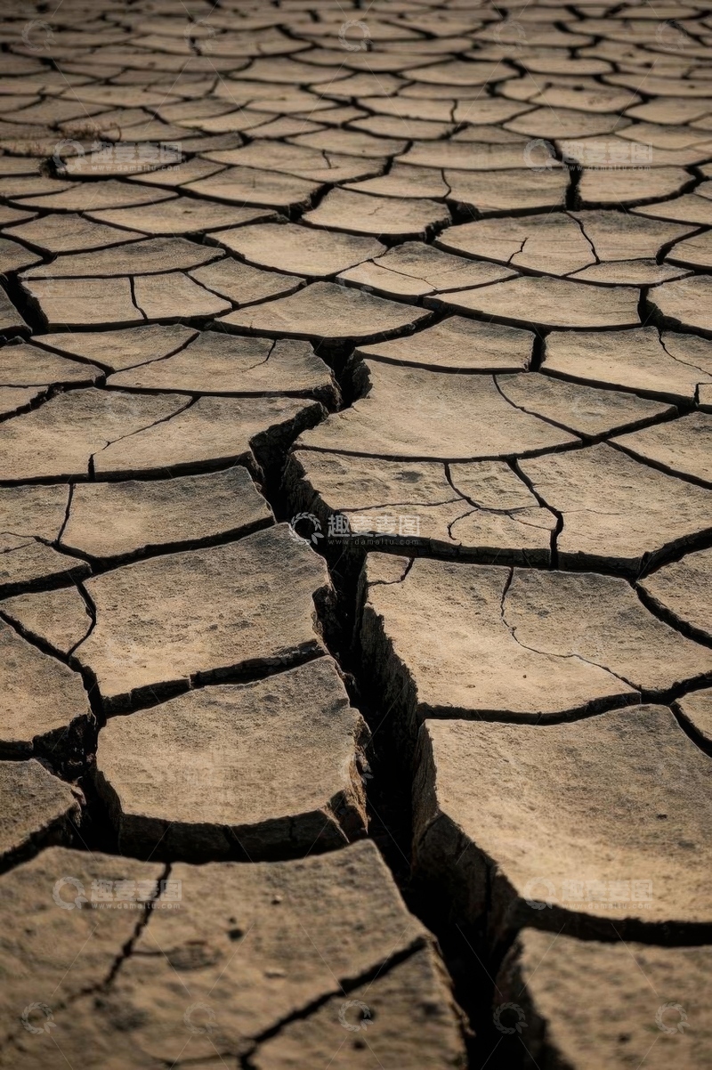 高清大图下载【趣麦麦图】干裂地面特写