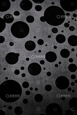 黑色背景抽象圆点图案