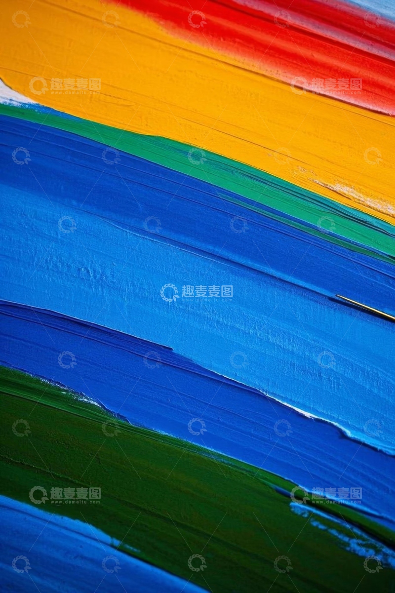 高清大图下载【趣麦麦图】多彩油漆笔触艺术背景