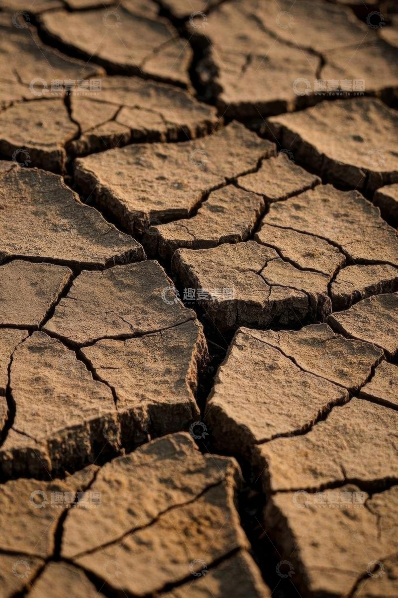 高清大图下载【趣麦麦图】干裂地面特写