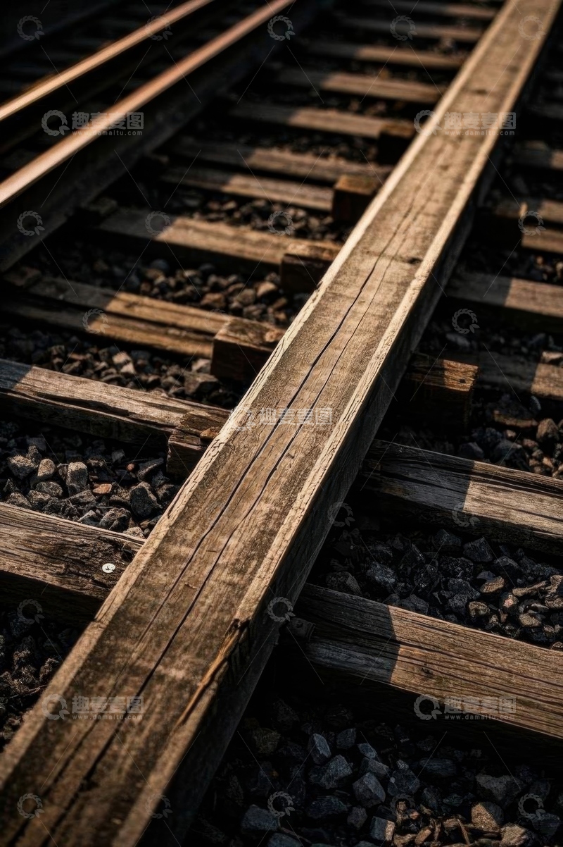 高清大图下载【趣麦麦图】铁路轨道特写
