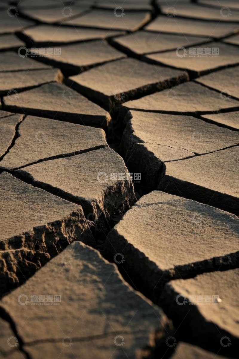 高清大图下载【趣麦麦图】干裂地面特写