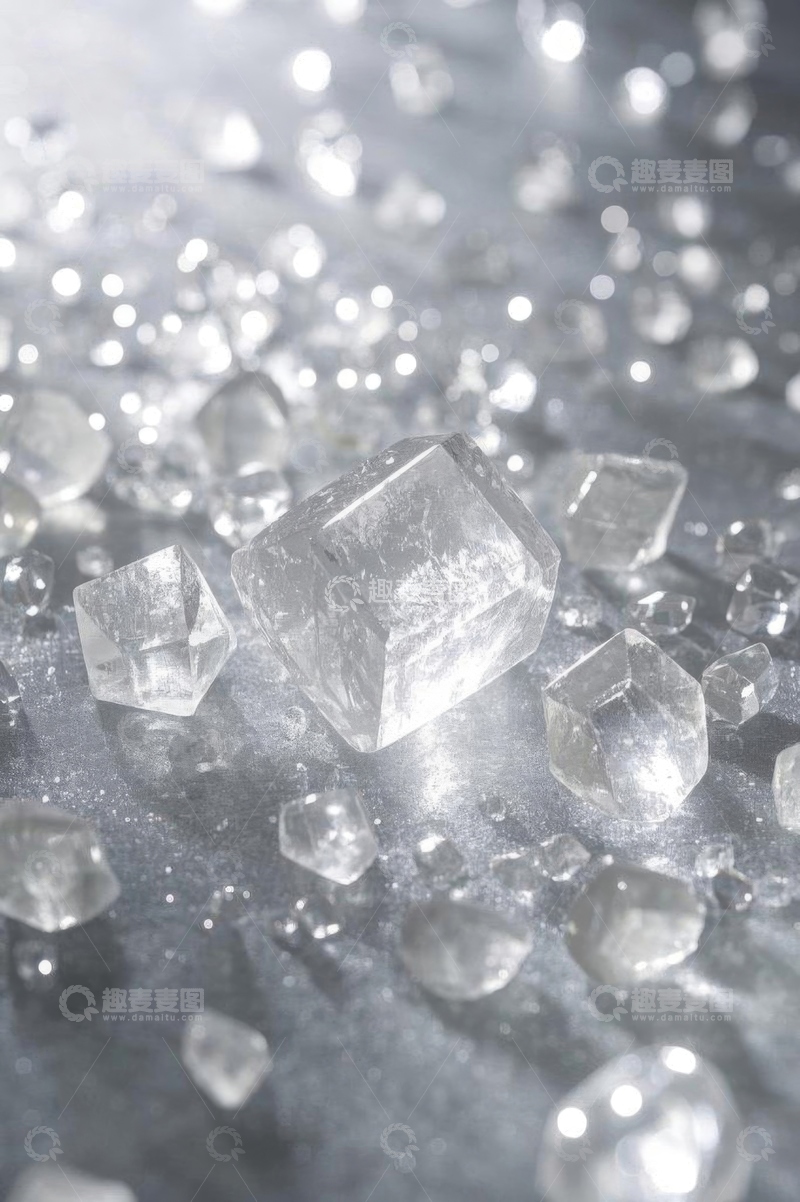 高清大图下载【趣麦麦图】晶莹剔透水晶特写