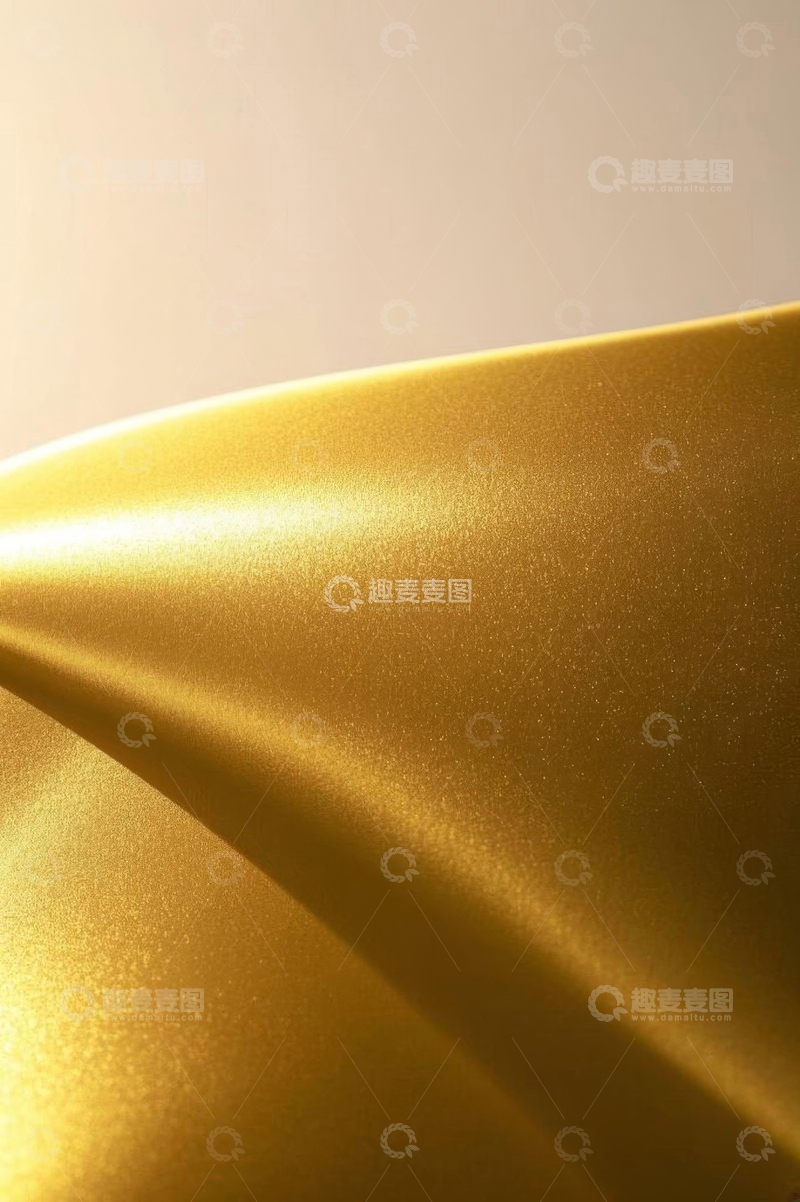 高清大图下载【趣麦麦图】金色织物纹理特写