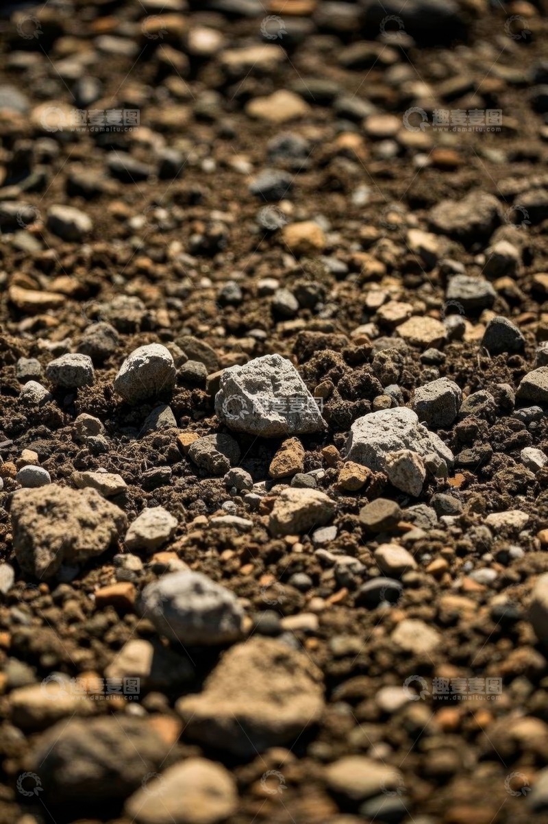 高清大图下载【趣麦麦图】地面上的碎石与泥土