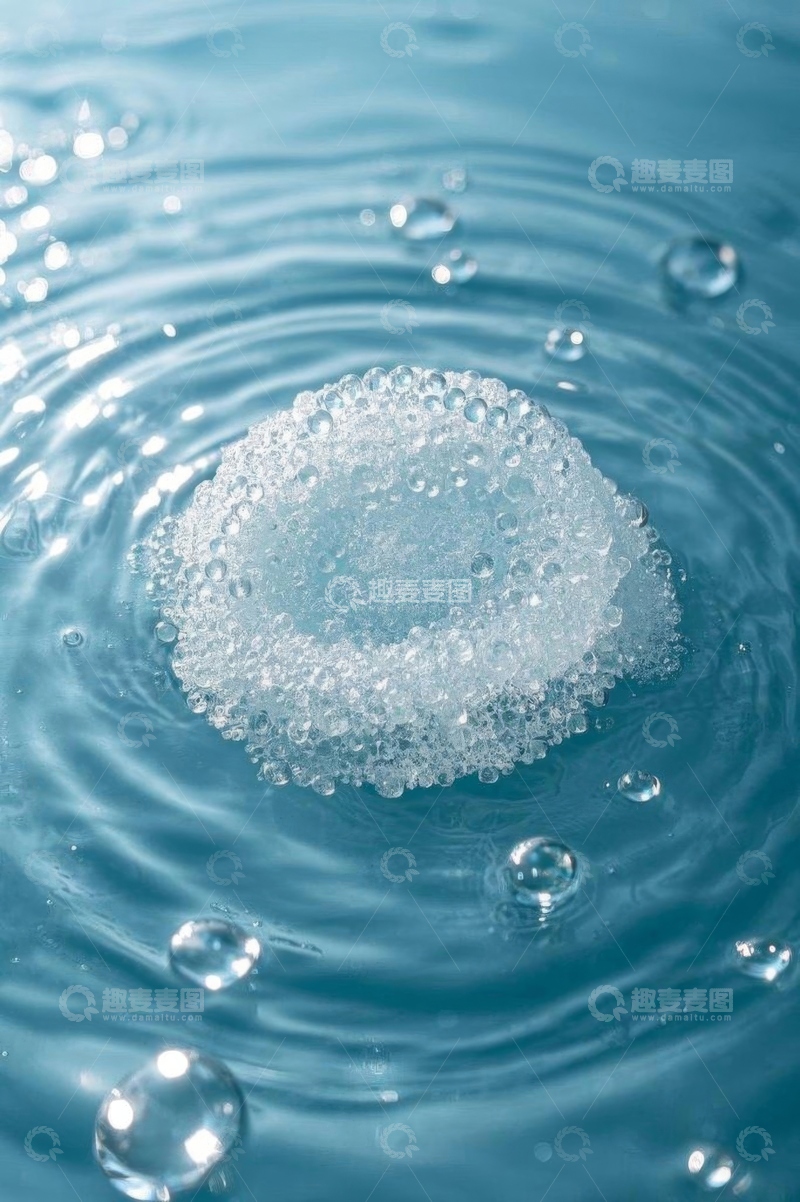 高清大图下载【趣麦麦图】水中气泡特写