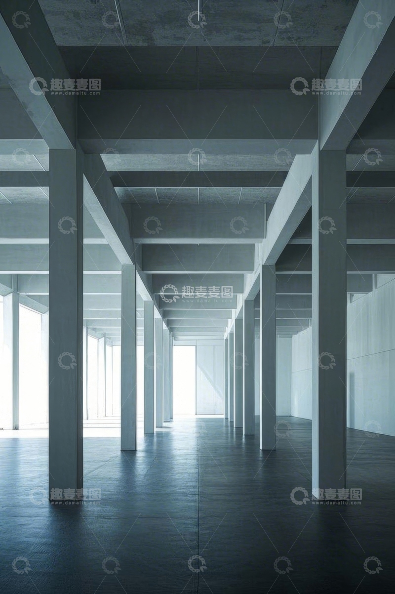 高清大图下载【趣麦麦图】空旷室内建筑空间