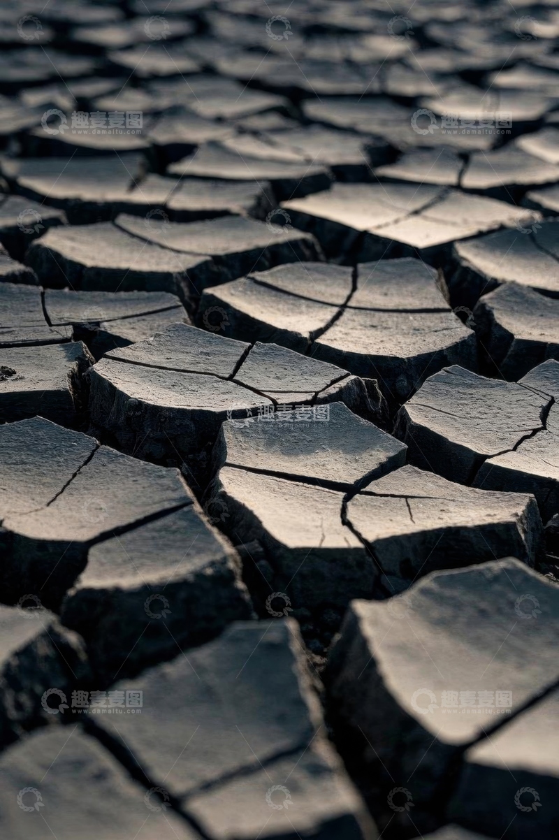 高清大图下载【趣麦麦图】干裂地面特写