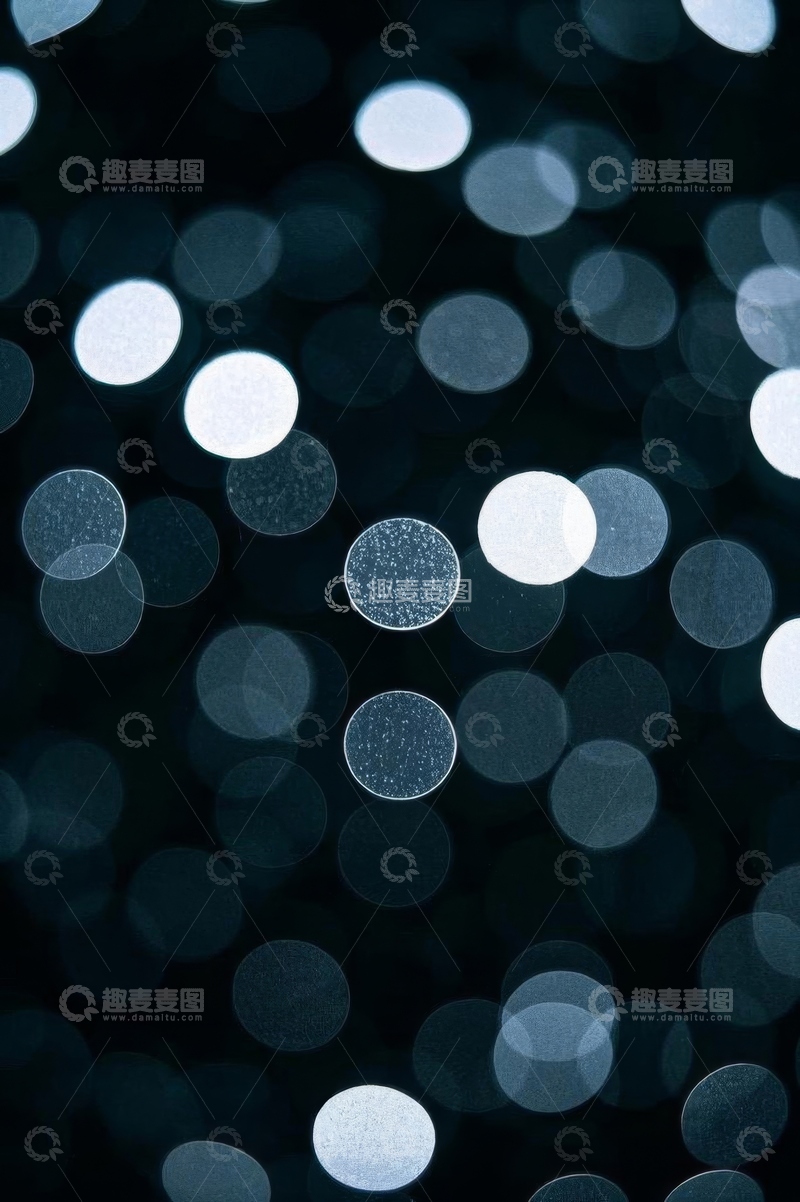 高清大图下载【趣麦麦图】黑色背景光斑散景效果