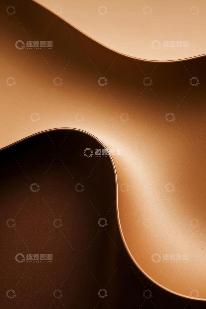 高清大图下载【趣麦麦图】棕色波浪抽象背景