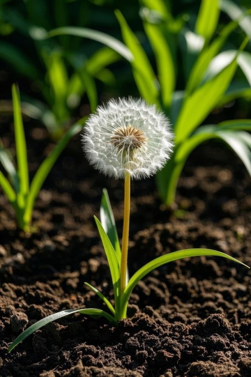 蒲公英特写自然景象