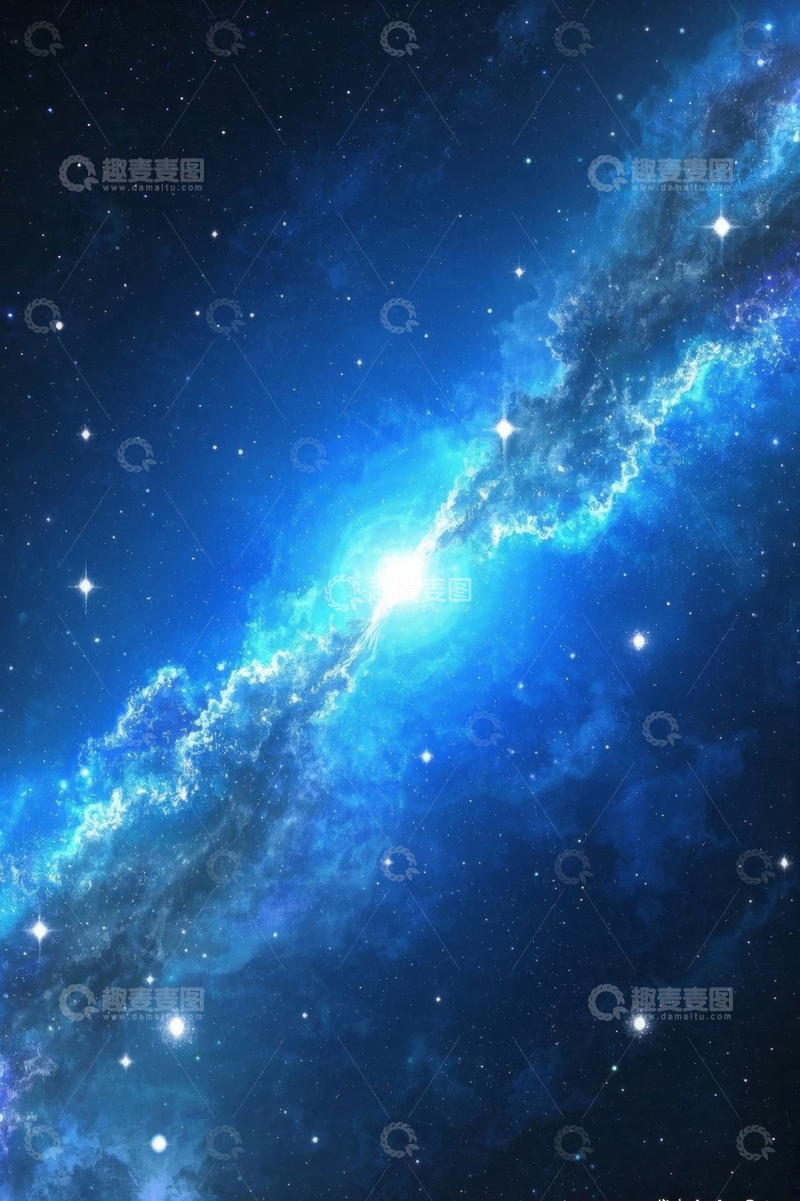 高清大图下载【趣麦麦图】璀璨宇宙星系星空背景