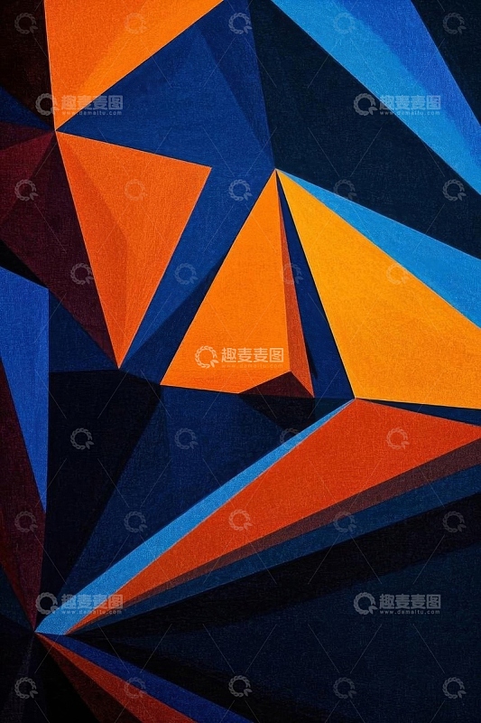 几何抽象三角形图案背景