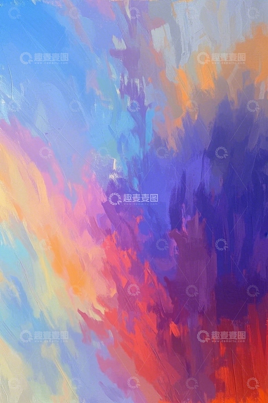 多彩抽象笔触背景