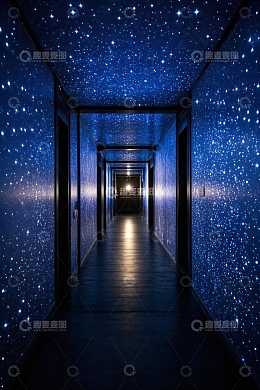 星空主题走廊通道画面