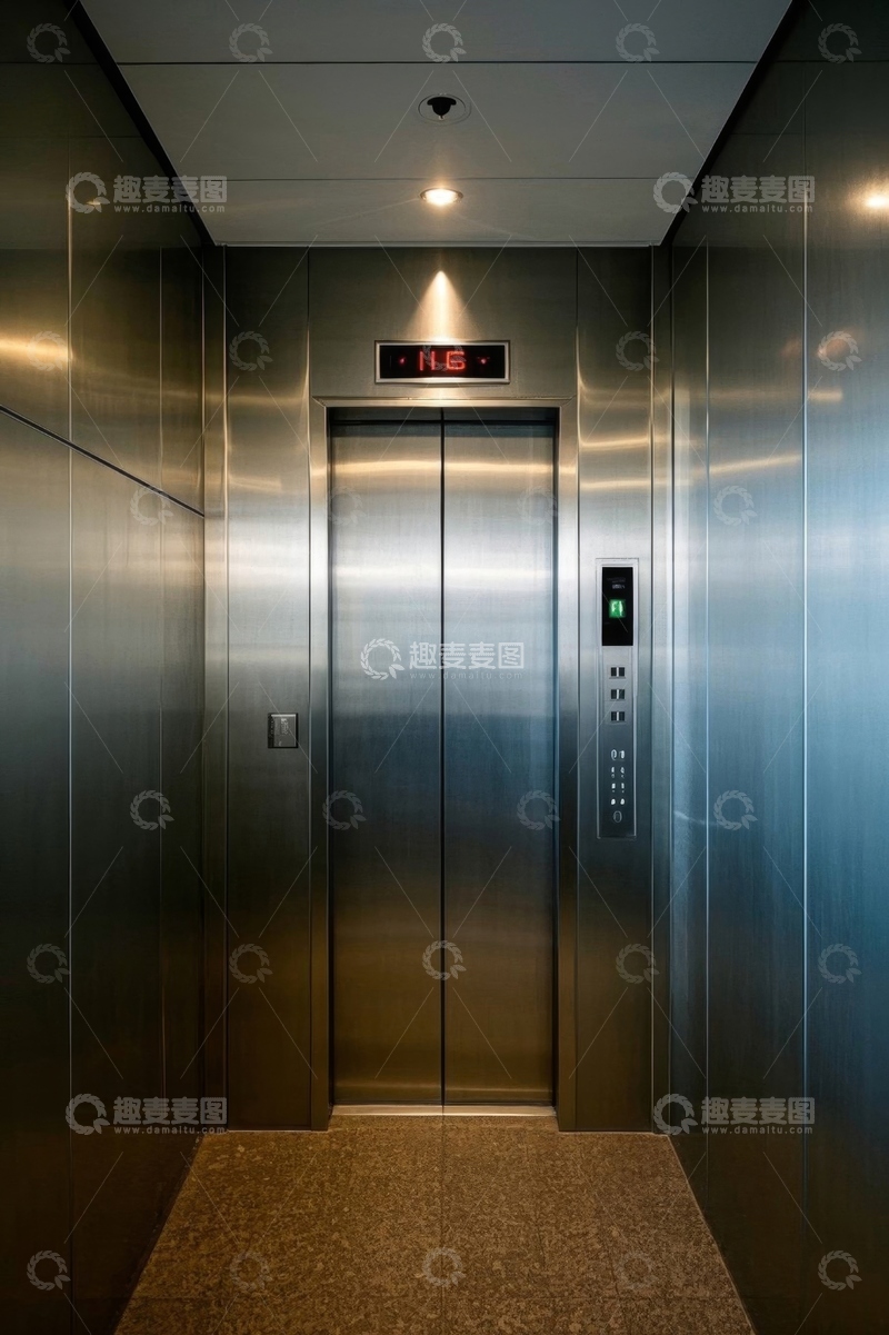 高清大图下载【趣麦麦图】现代电梯内部场景