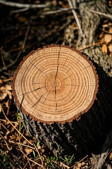 树桩横截面特写自然素材