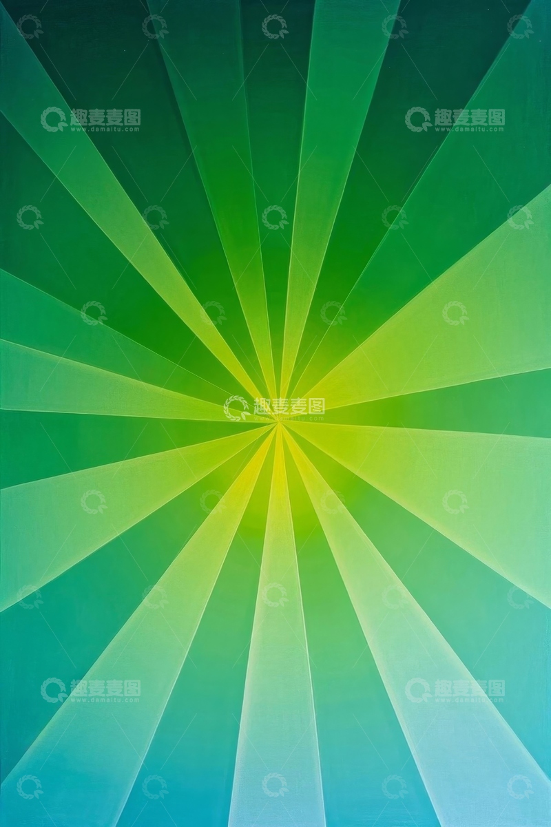 高清大图下载【趣麦麦图】绿色放射状抽象背景图案