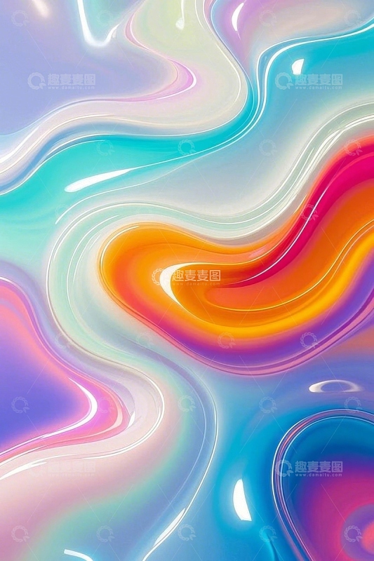 流体渐变抽象艺术背景