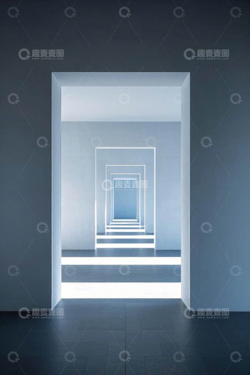 高清大图下载【趣麦麦图】室内通道空间延伸景象