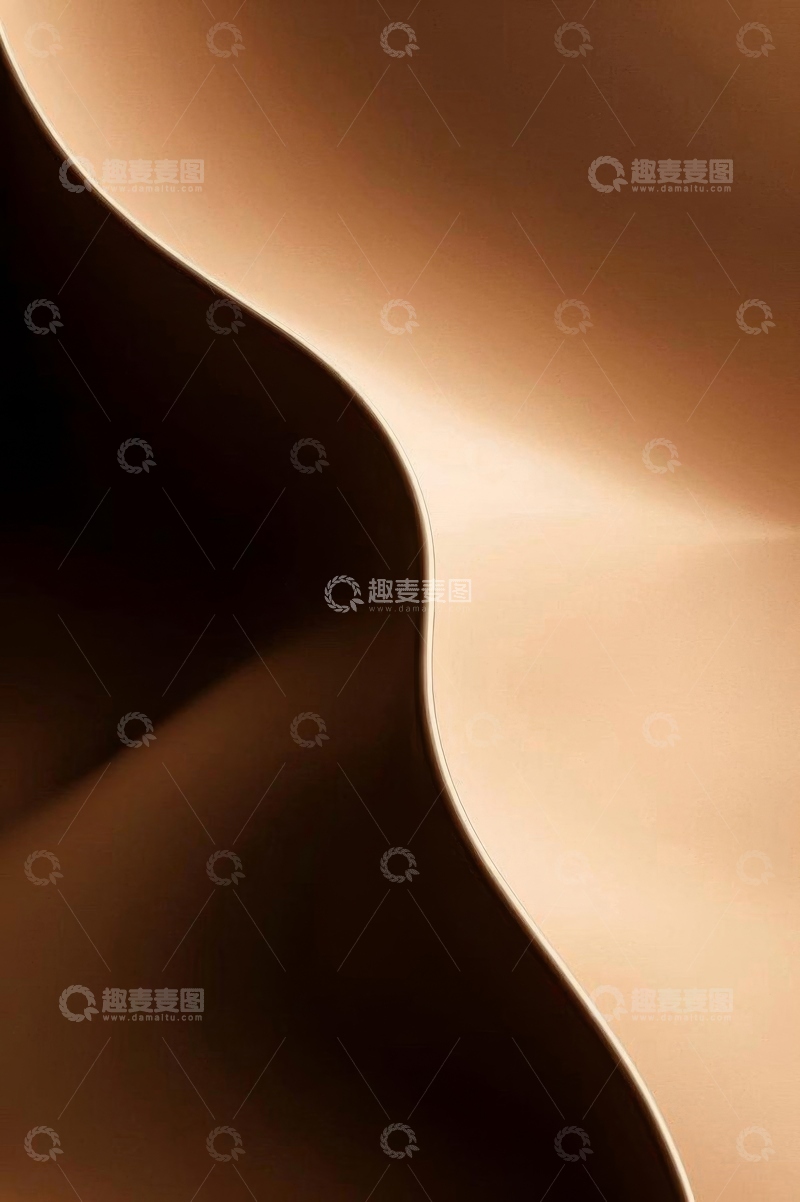 高清大图下载【趣麦麦图】棕色波浪抽象背景