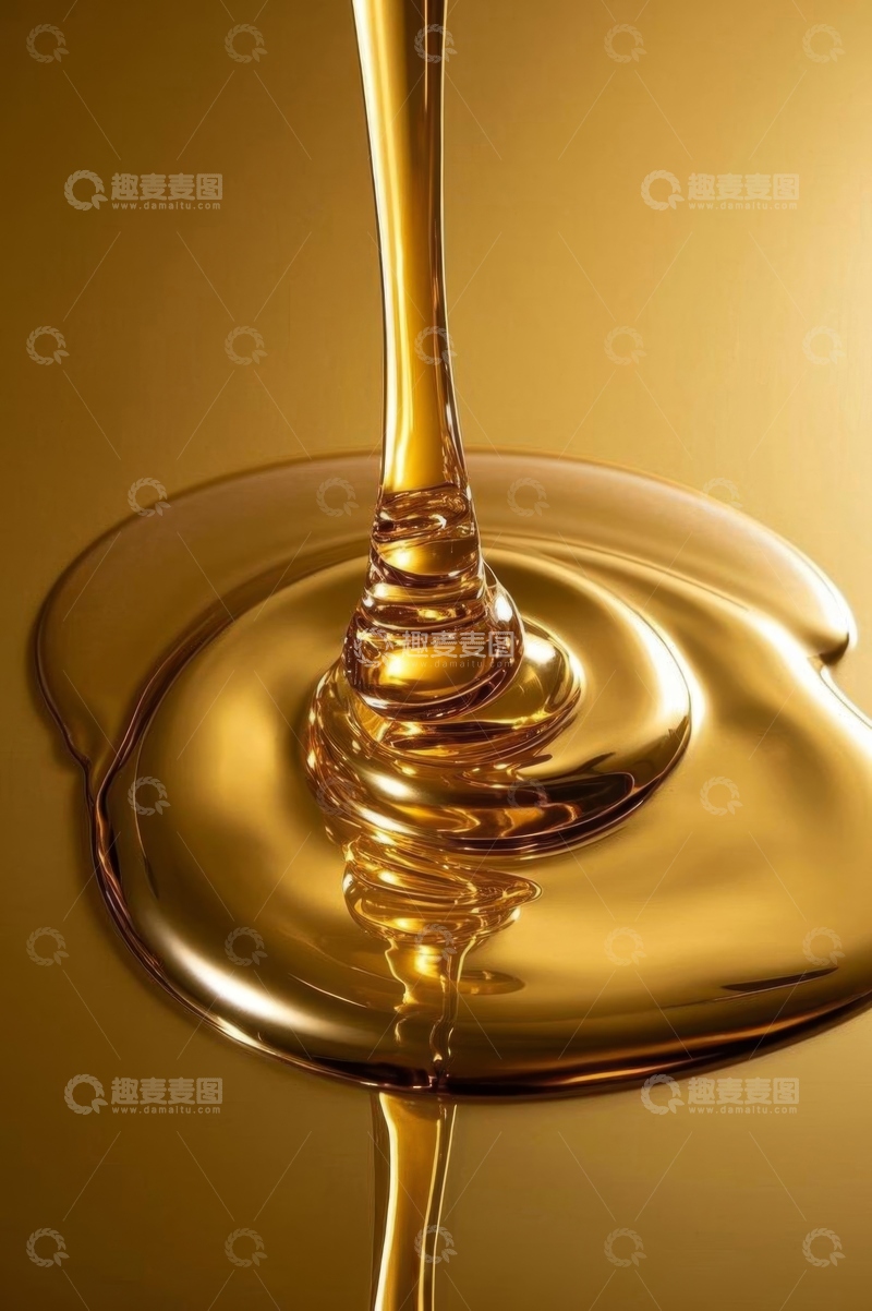 高清大图下载【趣麦麦图】流淌的蜂蜜液体特写