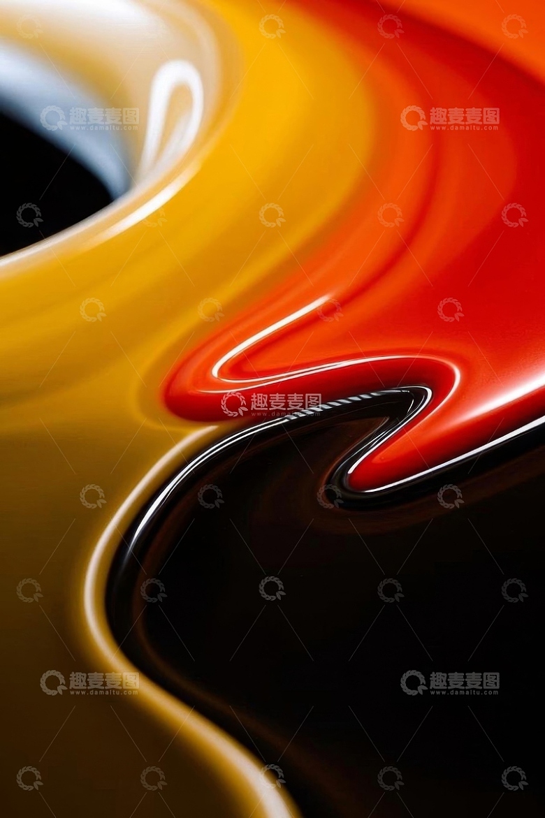 抽象色彩流动纹理图案